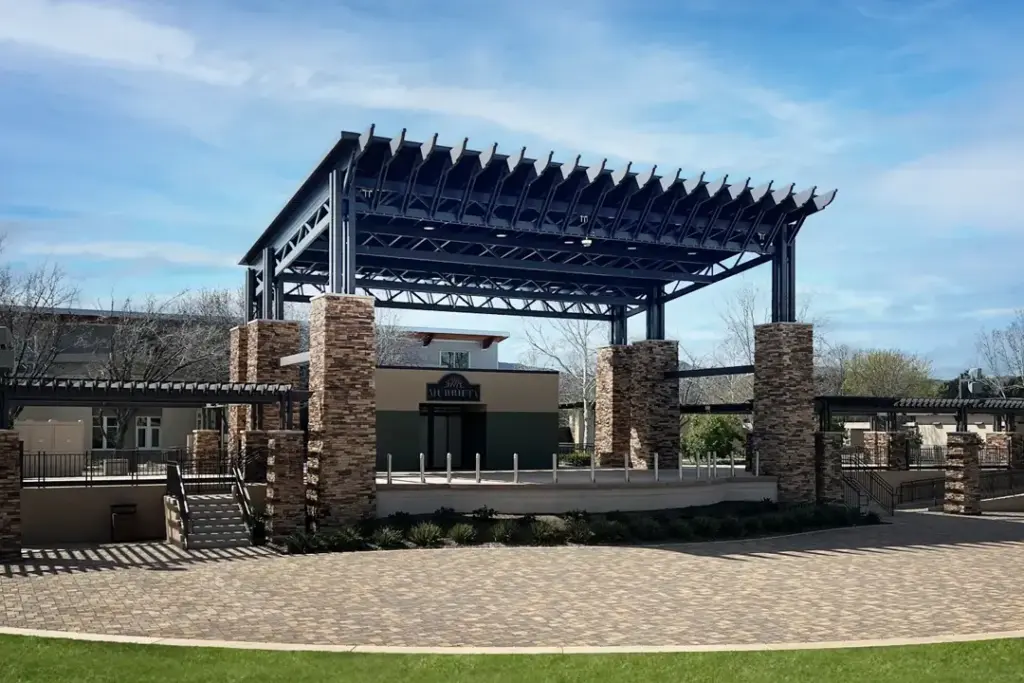 Murrieta Town Square Steel Project Amphitheater Image by FCP Steel Fab